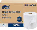 Tork Paper Hand Towel Roll White H21, 100% Recycled Fiber, 6 Rolls x 1000 ft - Image 2