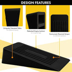Large Door Stoppers for Bottom of Door, 1.9” Anti-Skid Rubber Door Stop Wedge - Image 4