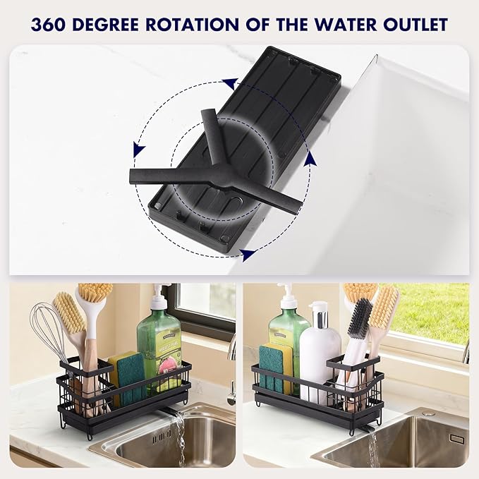 Sponge Holder for Kitchen Sink, Sink Caddy Organizer - Image 3