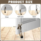 Chumia 12 Pieces Heavy Duty Door Stoppers 5.35 Inches Kickdown Adjustable Kick - Image 2