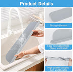 19.29 inch Kitchen Sink Splash Guard, Silicone Sink Baffle Splash Guard - Image 3