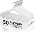 HOUSE DAY Premium Velvet Hangers 50 Pack, Non-Slip Flocked Felt Hangers by HOUSEDAY
