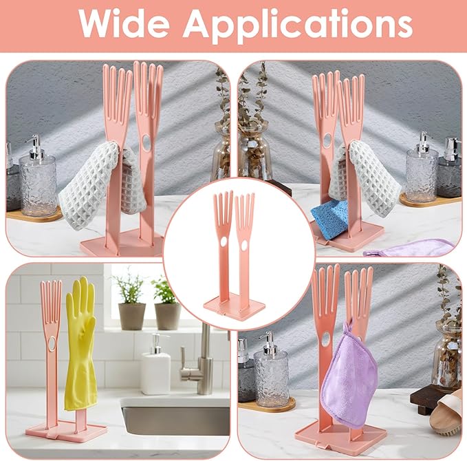 Kitchen Gloves Holder Mitten Dryer Reusable Rubber Glove Clothes Drying Rack - Image 4