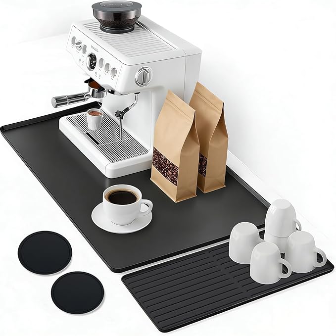 Mrcrypos Silicone Coffee Mat 16X24in Black by Mrcrypos