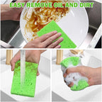 YoleShy 24 Pack Kitchen Sponges Natural Cellulose Compressed Sponges - Image 3