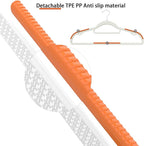 40 Pack Heavy Duty Plastic Hangers, Non Slip Clothes Hangers - Image 3