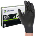 HALYARD Black Disposable Nitrile Exam Gloves Powder Free Medical, Food Safe by HALYARD