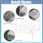 BTSKY 2 Pack Clear Acrylic Battery Storage Organizer - Image 9