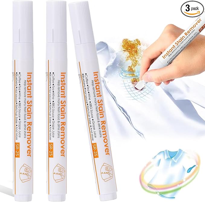 3PCS New Bleach Pen, Portable Travel Bleach Pen by Unknown