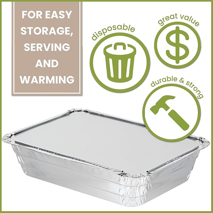 PARTY BARGAINS 2.25 lb Aluminum Pans - Image 2