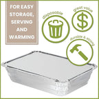 PARTY BARGAINS 2.25 lb Aluminum Pans - Image 2
