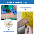 JMU Sterile Cotton Tipped Applicators 3", Wood Shaft Medical Swabs - Image 5