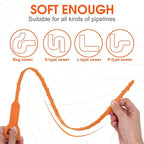 Huryfox Drain Clog Remover Tool- 6 Pack 20 Inch Length Drain Cleaner Sticks - Image 5