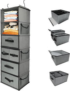 Durable 6-Tier hanging closet organizer by Folzaelar