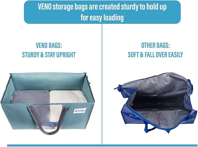 VENO 2 Pack Moving Bags, Comforter and Blanket Storage Bags - Image 4