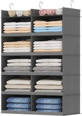 Lifewit Dual-Row Shelf Hanging Closet Organizer and Storage, Clothes Shelves by Lifewit