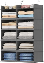 Lifewit Dual-Row Shelf Hanging Closet Organizer and Storage, Clothes Shelves by Lifewit