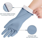 Rubber Cleaning Gloves for Dishwashing, 4 Pairs Reusable Kitchen Gloves for - Image 2
