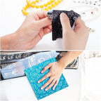 24 Pcs Microfiber Cleaning Cloth Paisley Elegant Flowers Design Glasses - Image 6