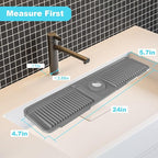 Folding sink splash guard behind faucet-faucet mat - Image 3