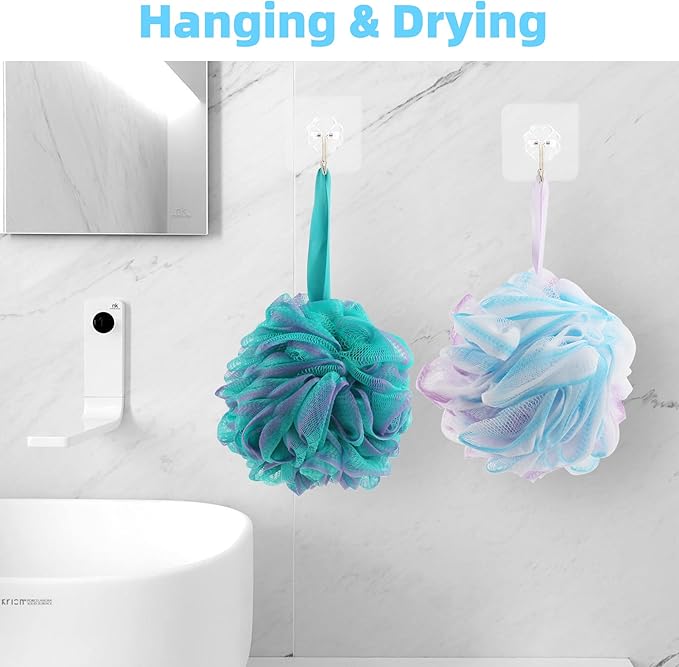 Chuya Bath Loofahs Sponges 80g XL Size, 4 Pack Shower Sponge Exfoliating - Image 6