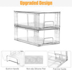 4 Pack Stackable Storage Drawers, Plastic Organizers Bins, Drawers Storage - Image 9