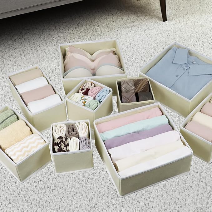Drawer Organizer Clothes, Foldable Fabric Dresser Organizer Closet Organizers - Image 5