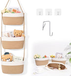 Hanging Basket, 3-Tier Wall Baskets, Over the Door Organizer by Degeyoyo