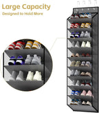 KEEPJOY 10 Tiers Mesh Over Door Shoe Organizer Storage, Hanging Shoe Holder - Image 5
