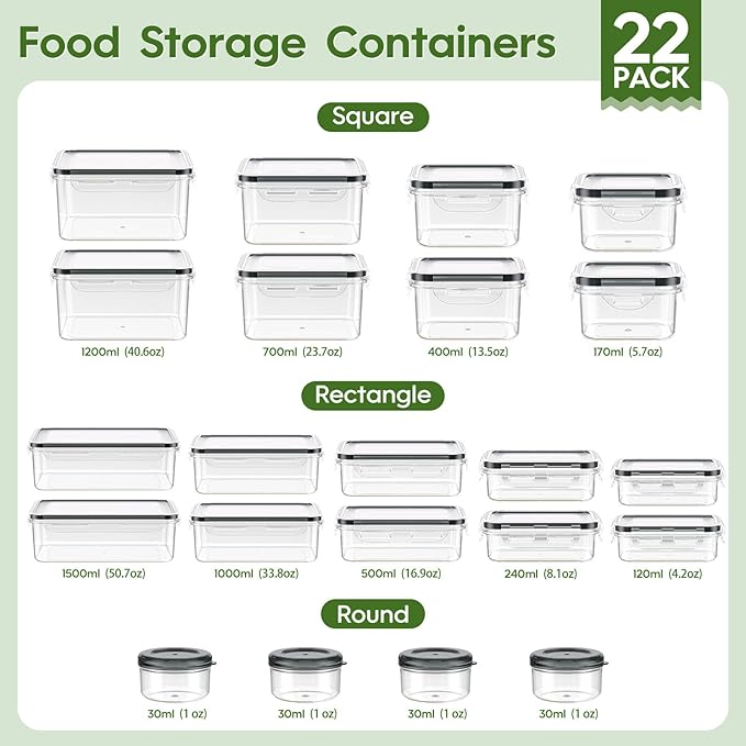 44-Piece Food Storage Containers - Image 2