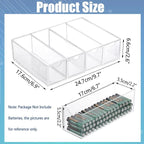 BTSKY 2 Pack Clear Acrylic Battery Storage Organizer - Image 3