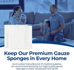 200 Pack 4x4 Inch Gauze Sponges 8-Ply, 100% Cotton Large Gauze Pads - Image 6