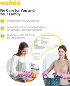 wahoo Skin-Friendly Cleaning Gloves, Reusable Dishwashing Gloves - Image 5