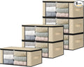 HomeHacks Storage 6-Pack Clothes Organizer Storage Bags Foldable Storage Box by HomeHacks