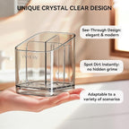 Toothbrush Holders for Bathrooms, 3 Slots Detachable Toothbrush Holder Wall - Image 2