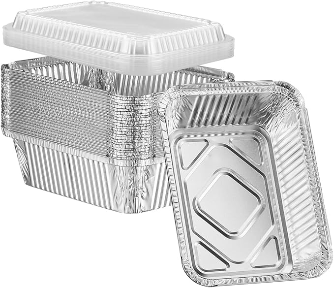 GUSTO [5 lb - 25 Count Disposable Aluminum Foil Pans by GUSTO