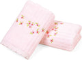 Jacquotha Pink Hand Towels for Bathroom – Soft Cotton, 13x29 Inches, by Jacquotha