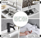 Watercolor Sage Green Grass Leaves Kitchen Sink Splash Guard Faucet Mat Super - Image 7
