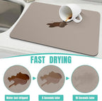 WISELIFE Coffee Mat Super Absorbent Dish Drying Mat Bar Accessories Match - Image 3