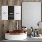 Peryiter 3 Pcs Farmhouse Bathroom Decor Hand Towels 14x29 Inch Cotton Bath - Image 4