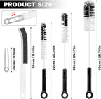 4 Pack Bottle Cleaning Brush Set - Image 2