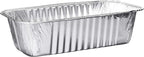 PLASTICPRO [5 Lb 25 Pack Disposable Loaf Pans Aluminum Tin Foil Meal Prep by PLASTICPRO