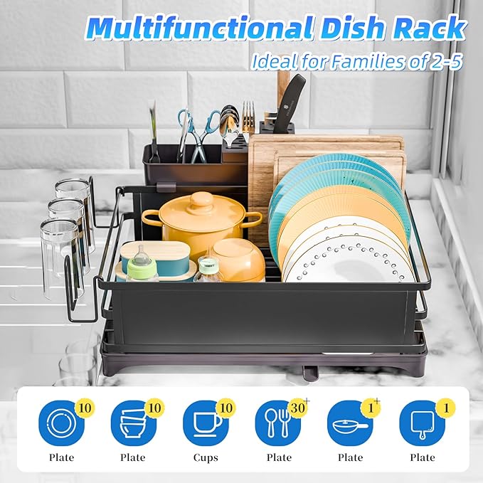 Simple Trending Dish Drying Rack, Dish Drainer - Image 4