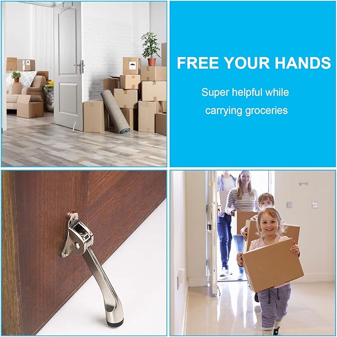 6 Pack Kickdown Door Stop, Commercial Heavy Duty Door Stop, Door Stoppers - Image 7