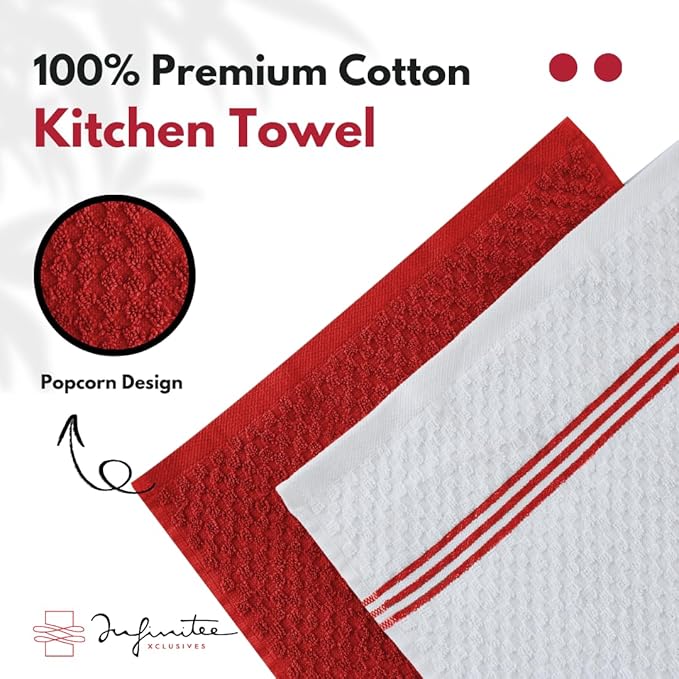 Infinitee Xclusives 100% Cotton Kitchen Towels - Image 8