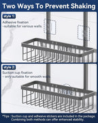 YASONIC Shower Caddy Hanging, Never Rust Shower Organizer Hanging, Aluminum - Image 7