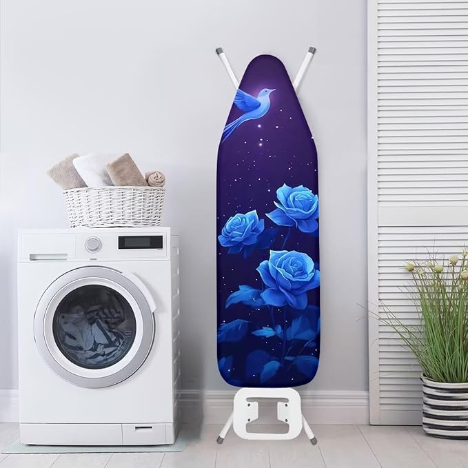 Ironing Board Cover with Elastic Edge, Rose Hummingbird Non Stick Scorch Stain - Image 3
