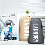 2 Pack XL Travel Laundry Bag, Machine Washable Dirty Clothes Organizer - Image 2
