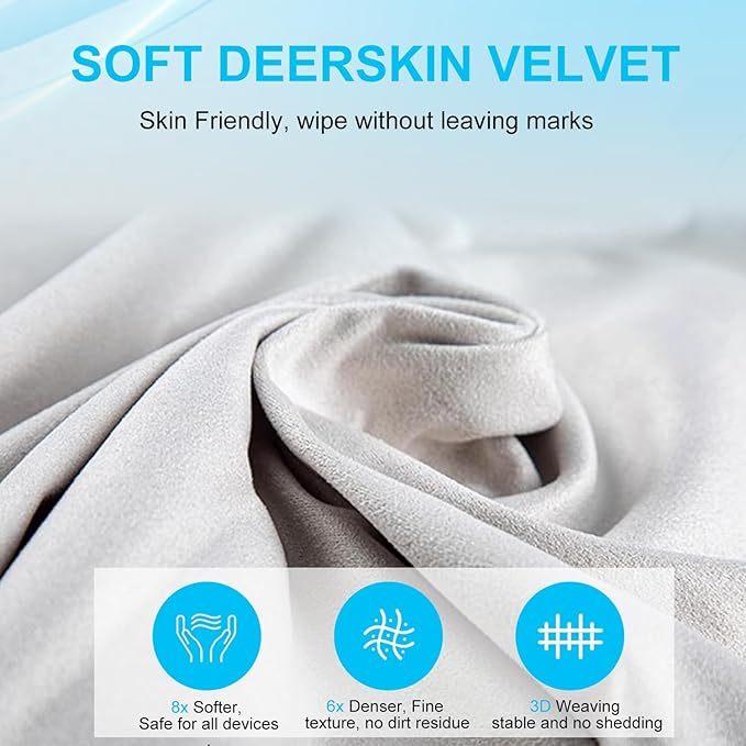 5 Pack Lens Cleaning Cloth, Glasses Cleaning Cloths, Eyeglass Lens Cleaner - Image 3