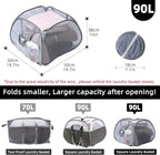 Collapsible Laundry Basket, 90L Foldable Pop Up Laundry Hamper - Image 2